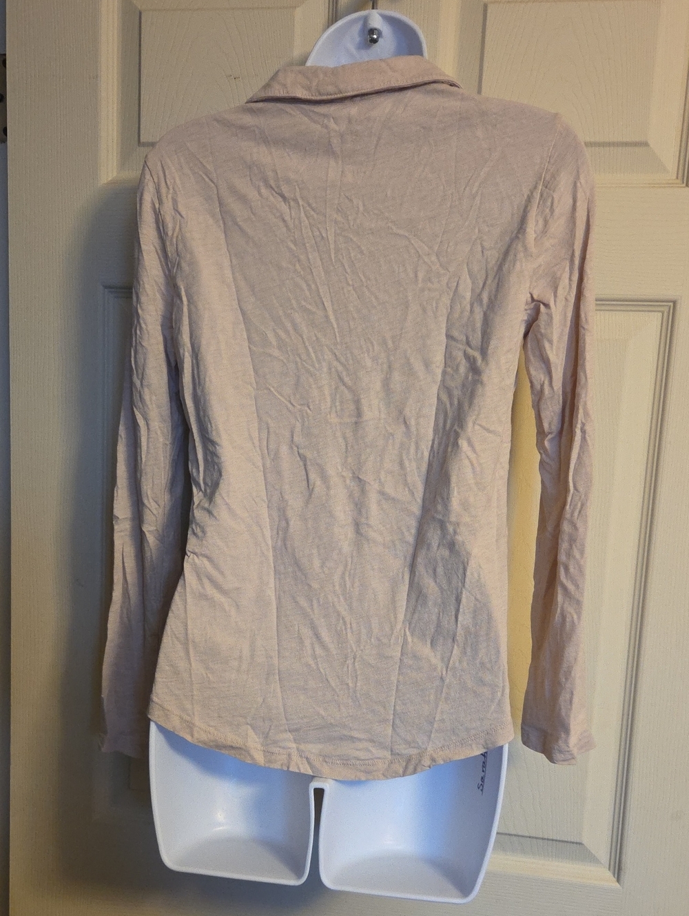 Velvet by Graham & Spencer Beige Vintage Slub Henley Shirt Size Small* - Picture 2 of 8